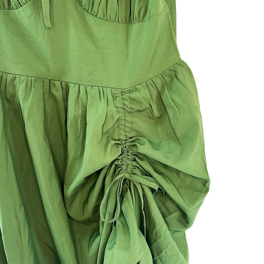 SCARLET DARKNESS Cottage‎ Renaissance Ruched Dress • Small • green - Picture 3 of 9